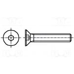 KRAFTBERG K12X35-ISO10642-A4 Šroub; M12x35; 1,75; Hlava: kuželová; imbus; HEX 8mm; DIN 7991 – Hledejceny.cz