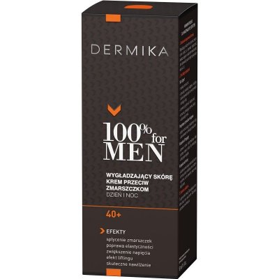 Dermika 100% for Men vyhlazující protivráskový krém 40+ 50 ml