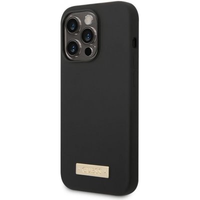 Pouzdro Guess silikonové s podporou MagSafe iPhone 14 Pro Max - černé – Zbozi.Blesk.cz