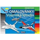 Omalovánka Vojenská letadla didaktické omalovánky