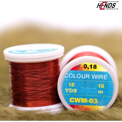Hends Products Hends Měděný drátek COLOUR WIRE 0,18mm Červený – Hledejceny.cz