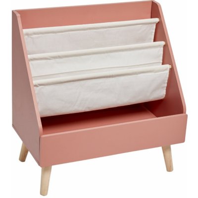 LA FACTORY Dětská hnihovna THE KING OF THE JUNGLE, 58x33x61 cm růžový – Zboží Mobilmania