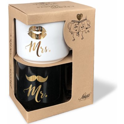Nekupto Párové hrnky Princ a Princezna 2 x 350 ml – Zboží Dáma