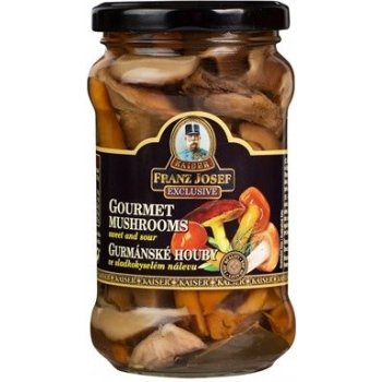 Franz Josef Kaiser Gourmet houby ve sladkokyselém nálevu 314 ml 280 g