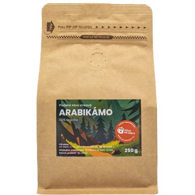 Káva na cesty Arabikámo zrnková 250 g – Hledejceny.cz