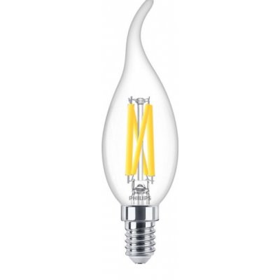 Philips 3.4-40W E14 922/927 BA35 CL G DT 470Lm stmívatelná LED žárovka svíčka plamen MASTER Value