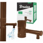 Bradas Sběrač dešťové vody s ventilem 80 mm hnědý – HobbyKompas.cz