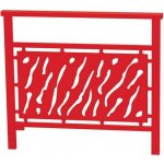 Procity Zábradlí Benátky 1000 mm červená RAL3020 – Hledejceny.cz