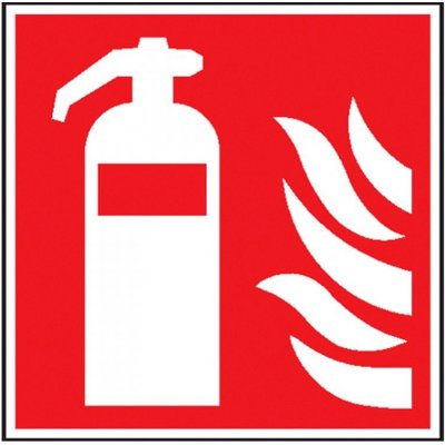 Hasicí přístroj - fotoluminiscenční, plast/samolepící fólie Materiál: Plast, Rozměry značení: 15 x 15 cm – Zboží Dáma