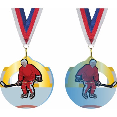 Akrylátová medaile Hokej Zlatá – Sleviste.cz