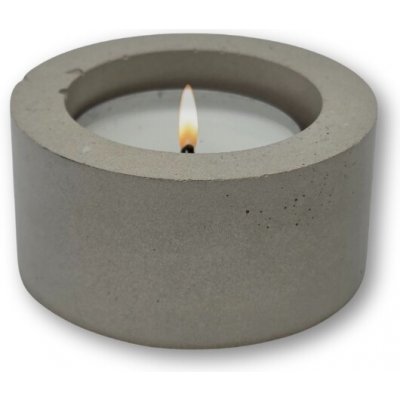 Minimalistický betonový svícen na čajové svíčky – Zboží Mobilmania