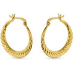 Again Jewelry Stylové pozlacené náušnice kruhy AJNS0063 – Sleviste.cz