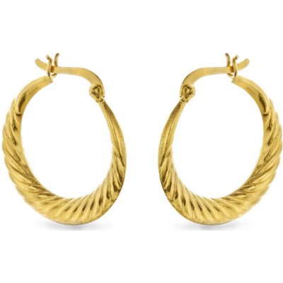 Again Jewelry Stylové pozlacené náušnice kruhy AJNS0063 – Sleviste.cz