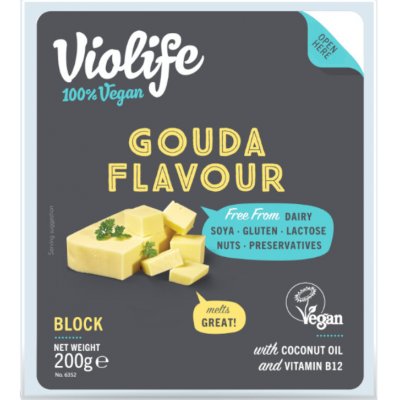 Blok s příchutí GOUDA VEGAN Violife 200 g – Sleviste.cz