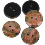 Knoflík dvoudírkový - imitace minerálu - 36" - 22,86mm Knoflík dvoudírkový - imitace minerálu: Imitace Unakit – Sleviste.cz