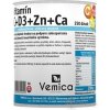 Vitamín a minerál Vemica Vitamin C+D3+Zn+Ca prášek 250 g