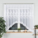 Dekorační oblouková krátká záclona na žabky IWONA 160 bílá 300x160 cm MyBestHome – Hledejceny.cz