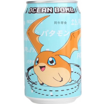 Ocean Bomb Digimon Patamon sycený nápoj s příchutí citrónu 330 ml – Hledejceny.cz