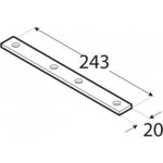 Domax spojka úzká LW6, 243x20x4mm DMX4456 – Hledejceny.cz