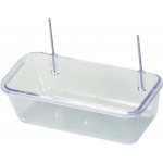 Nobby miska transparentní ptačí obdelník 10 x 4,5 x 3 cm – Zboží Dáma