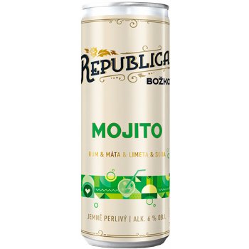 Republica Mojito Rum Máta Limetka Soda 6% 0,25 ml (plech)