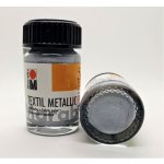 Barva na textil Marabu Textil Metallic 15 ml stříbrná 782 – Zbozi.Blesk.cz