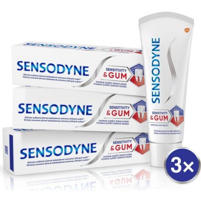 Sensodyne Sensitivity&Gum 3 x 75 ml – Zbozi.Blesk.cz