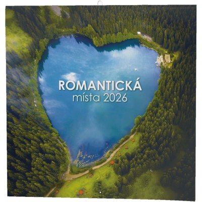 Nástěnný Baloušek čtvercový Romantická místa 2026 – Sleviste.cz