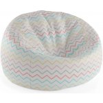 Sablio Sedací vak Cocoon Šestibarevné klikyháky 75 x 45 x 35 cm – Hledejceny.cz