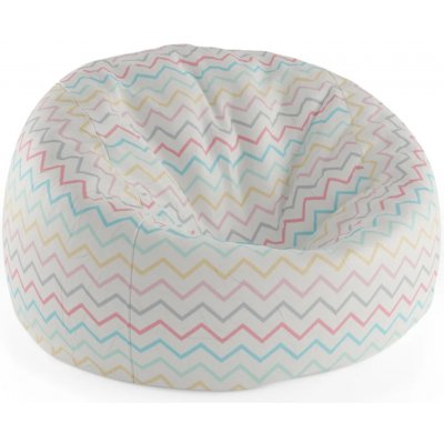 Sablio Sedací vak Cocoon Šestibarevné klikyháky 75 x 45 x 35 cm – Hledejceny.cz