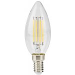 NEDIS LED žárovka E14/ svíčka/ 4,5 W/ 220 V/ 470 lm/ 2700 K/ stmívatelná/ teplá bílá/ retro styl/ čirá – Hledejceny.cz