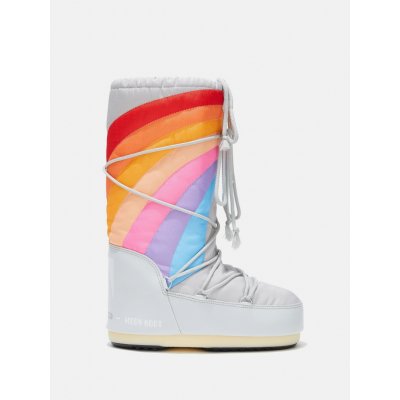 Moon Boot Boty Icon Rainbow 002 glacier/blue-red – Sleviste.cz