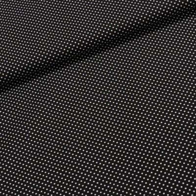 Bavlněné plátno Jolana JO004/03 bílý puntík na černé 2 mm, š.150cm (látka v metráži)