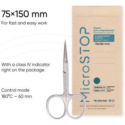Microstop Sterilizačné-kraftové sáčky ECO 75 x 150 mm 100 ks – Hledejceny.cz