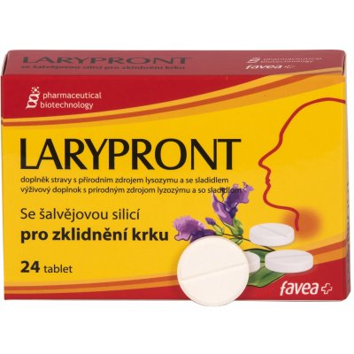 Larypront se šalvějovou silicí 24 tablet