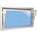 ACO Sklepní okno bílé vyklápěcí plastové 100 x 60 cm dvojsklo 4+4 mm – Sleviste.cz