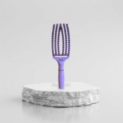 Olivia Garden Finger Brush kartáč na vlasy masážní 6-řadový střední Lavander