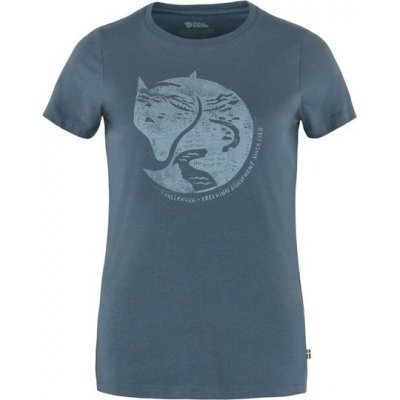 Fjallraven Arctic Fox Print T-shirt W INDIGO BLUE