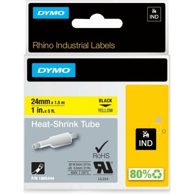 RHINO plochá smršťovací bužírka 24 mm x 1,5 m, žlutá – Zboží Živě