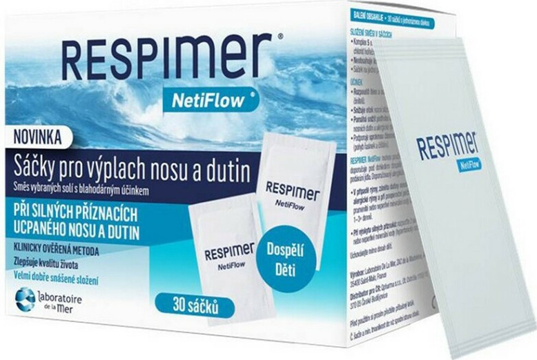 Qpharma Respimer sáčky pro výplach nosu a dutin 30 ks od 174 Kč - Heureka.cz