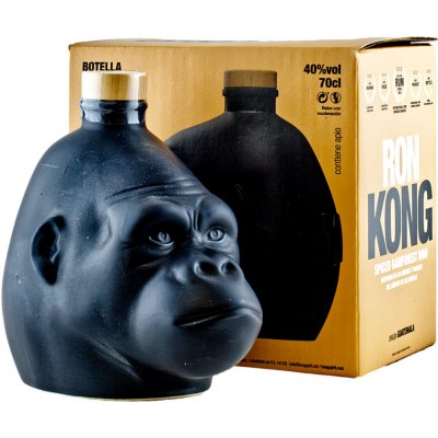 Ron Kong Kong Spiced Rainforest Guatemala Rum Black 40% 0,7l (holá láhev)