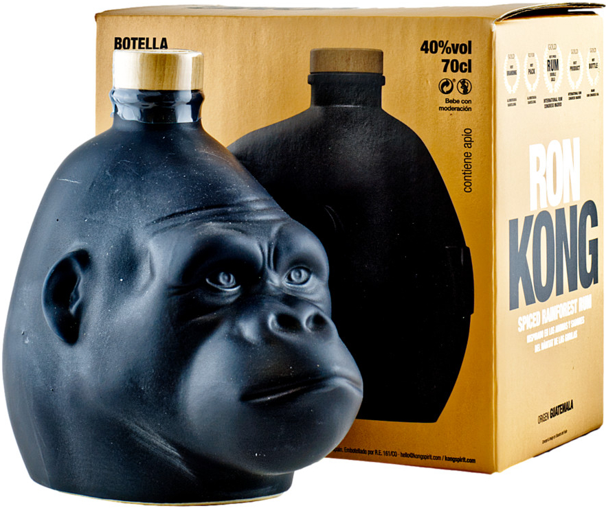 Kong Spiced Rainforest Rum Black Design 40% 0,7 l (karton)