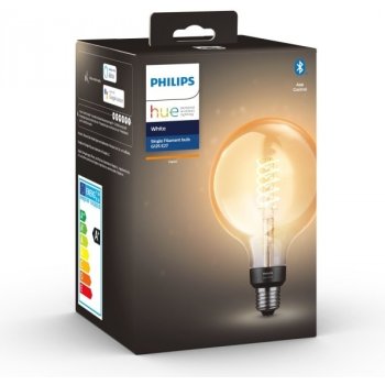 Philips Hue 8719514279131 LED designová žárovka 1x7W 1xE27 550lm 2100K Globe, Bluetooth, Teplá bílá