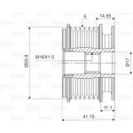 Alternátorová volnoběžka (předstihová spojka) Valeo 588001 - AUDI – Hledejceny.cz