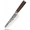 Kuchyňský nůž UG Grill Nůž Kiritsuke 20,6 34 cm Uhlíková ocel dřevo pakkawood