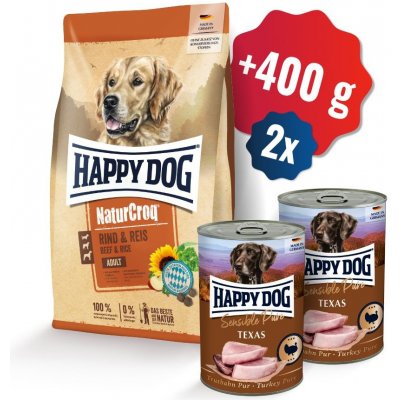 Happy Dog NaturCroq Rind a Reis 15 kg – Hledejceny.cz