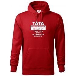 Táta úřední hodiny Mikina s kapucí hooded sweater Červená