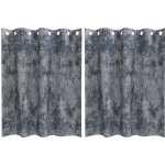 VidaXL Závěsy stříbrnošedé Stříbrnošedá Polyester 140 x 140 cm – Hledejceny.cz