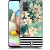 Pouzdro a kryt na mobilní telefon Samsung Pouzdro Head Case Samsung Galaxy A71 MIX FLORAL STRIPES