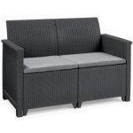 Keter Elodie dvousedadlová pohovka grafitová , 255770 – Zboží Mobilmania